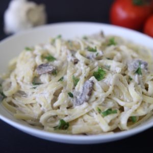 Vegan Fettuccine Alfredo Pasta